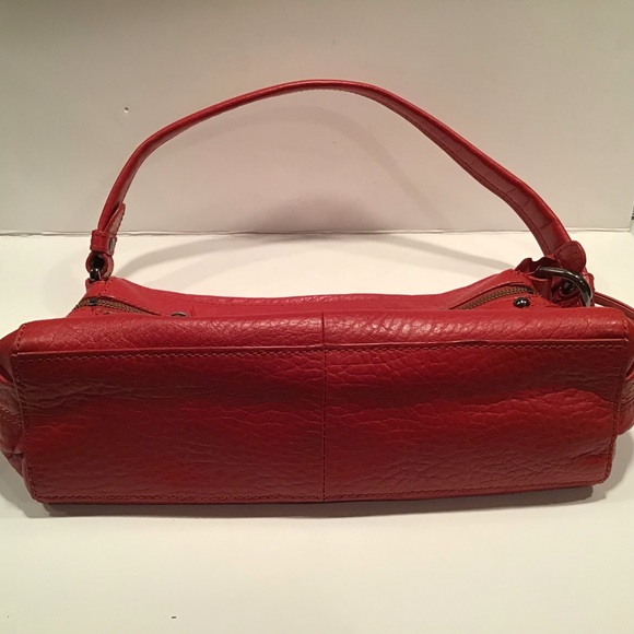 Perlina Red Leather Handbag - Picture 4 of 6